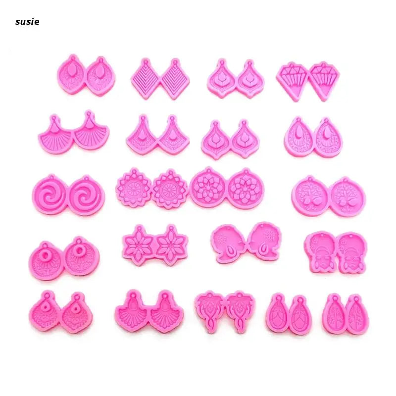 6pcs Resin Earring Molds DIY Jewelry Casting Craft Supplies