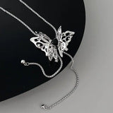 X7YA Adjustable Chain Zircon Insect Choker for Women