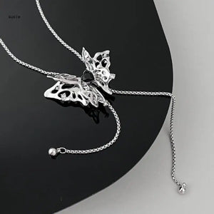 X7YA Adjustable Chain Zircon Insect Choker for Women