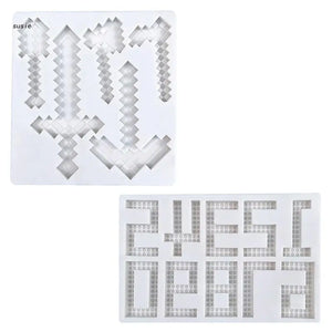 Building Block Numbers 0-9 Chocolate Mold Cake Decoration Silicone Mould