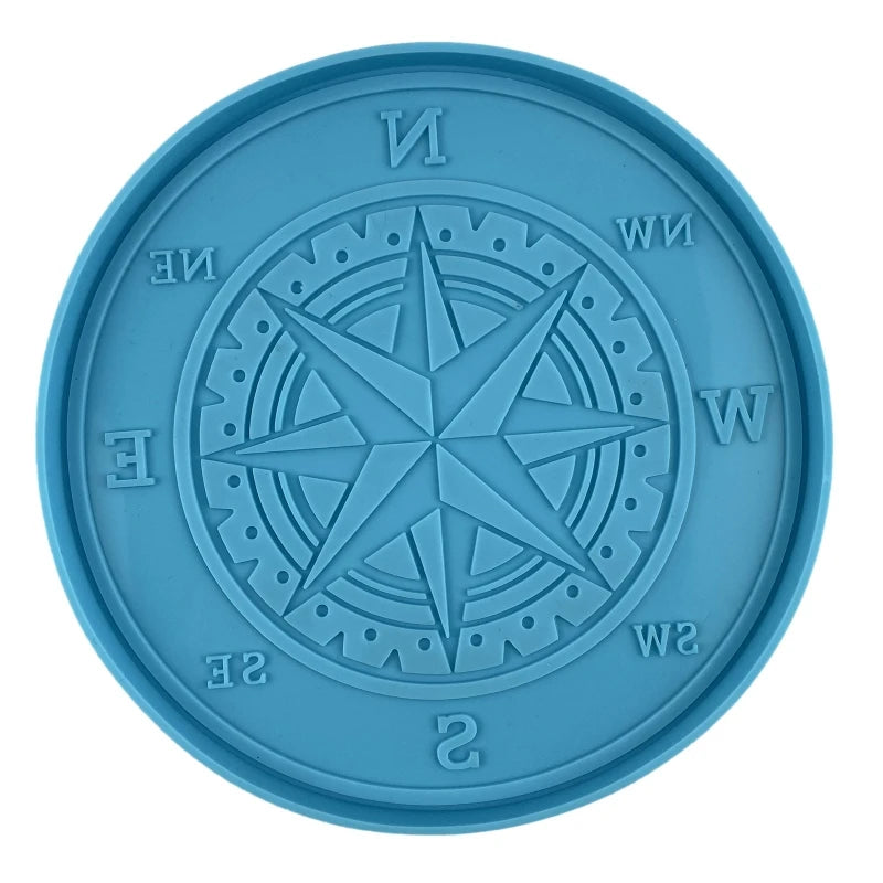Compass Wall Decoration UV Crystal Epoxy Mold Hanging Ornaments