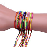 Cotton Rope Bracelets Multicolor Friendship Jewelry