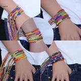 Cotton Rope Bracelets Multicolor Friendship Jewelry