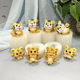 Tiger Ornaments Pendant Epoxy Resin Mold DIY Home Decorations