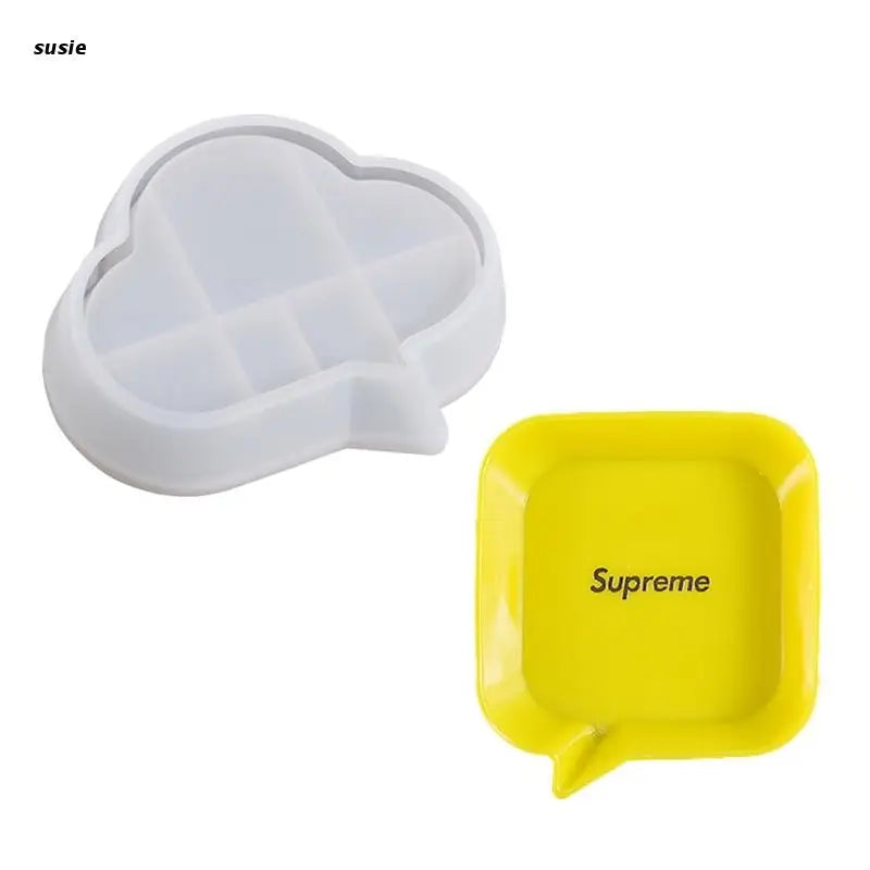 Crystal Epoxy Mould Dish Fruit Storage Tray Silicone Mold