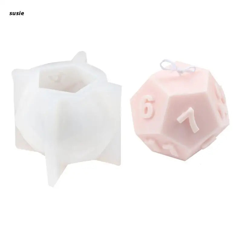 Dice Decoration Candle Craft Silicone Mold DIY Soap