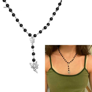 Fairy Beaded Necklace For Women Sweet Pendant Choker