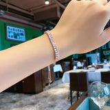 European American Crystal Bracelet Zircon Adjustable Hand Jewelry