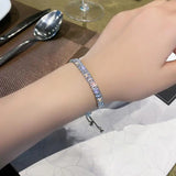 European American Crystal Bracelet Zircon Adjustable Hand Jewelry