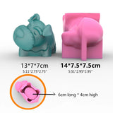 Dog Flower Pot Epoxy Resin Mold Succulent Potted Silicone Mould