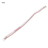 Leather Wrap Wristband Punk Crystal Rhinestone Multilayer Cuff Bracelet Bangle