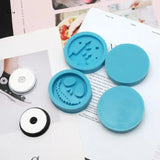 X7YA Silicone Mold Halloween Circle Phone Holder Resin Epoxy Casting