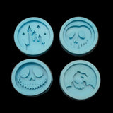 X7YA Silicone Mold Halloween Circle Phone Holder Resin Epoxy Casting