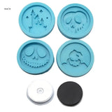 X7YA Silicone Mold Halloween Circle Phone Holder Resin Epoxy Casting