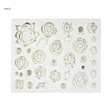 X7YA Silicone Rose Flower Soap Mold for DIY Pendant