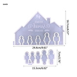 X7YA Small People Keychain Resin Silicone Mold DIY Crafts