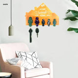 X7YA Small People Keychain Resin Silicone Mold DIY Crafts