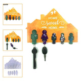 X7YA Small People Keychain Resin Silicone Mold DIY Crafts