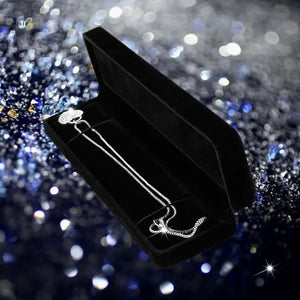 X7YA Velvet Gift Jewelery Watch Necklace Bracelet Pendant Display Present Box
