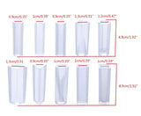 10pcs Long Necklace Pendant Silicone Mold for Jewelry Resin