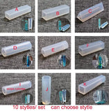 10pcs Long Necklace Pendant Silicone Mold for Jewelry Resin
