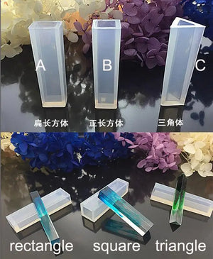 10pcs Long Necklace Pendant Silicone Mold for Jewelry Resin