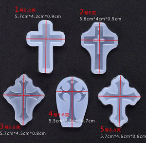 Big Cross Charms Pendant Silicone Mold Resin DIY Epoxy Resin Molds Jewelry