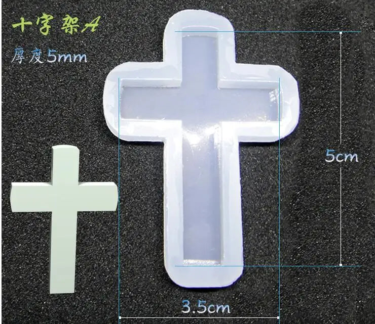 Big Cross Charms Pendant Silicone Mold Resin DIY Epoxy Resin Molds Jewelry