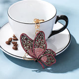 Rhinestone Butterfly Key Chain