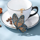 Rhinestone Butterfly Key Chain