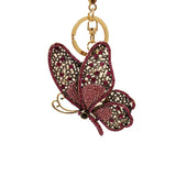 Rhinestone Butterfly Key Chain