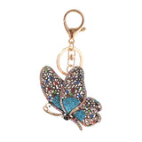Rhinestone Butterfly Key Chain