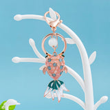 Opal Goldfish Keychain Car Pendant