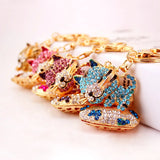 Lazy Cat Car Keychain Pendant Bag Key Chain Metal Cartoon Female Gift