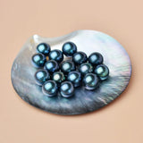 Tahitian Pearl S925 Earrings Fine Jewelry Round Wedding Party Gift For Women