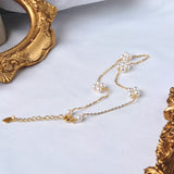Retro Style Freshwater Pearl Anklet 14K for Women J1007