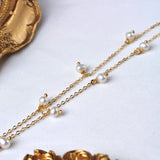 Freshwater Pearl Anklet 14K Chain Fine Jewelry Women