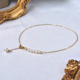Freshwater Pearl Anklet 14K Filled Fine Jewelry Gift