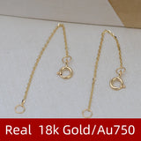 XF800 Pure G18K Chain Necklace Extension, AU750 Spring Chain Tail, DIY0055