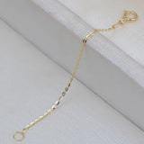 XF800 Pure G18K Chain Necklace Extension, AU750 Spring Chain Tail, DIY0055