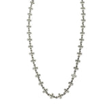 925 Silver Cross Choker Necklace for Women