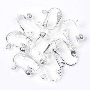 10-30PCS Hypoallergenic Earring Clips Jewelry Making DIY Accessories