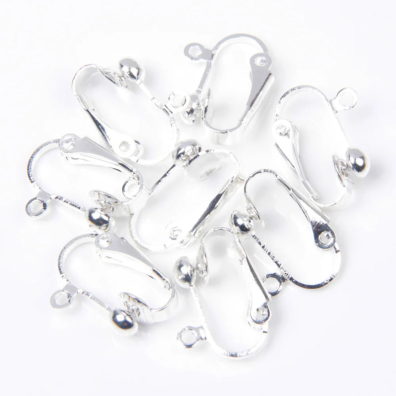 10-30PCS Hypoallergenic Earring Clips Jewelry Making DIY Accessories