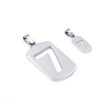Stainless Steel Number Pendant for Necklace DIY Jewelry DZ-3025