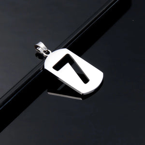 Stainless Steel Number Pendant for Necklace DIY Jewelry DZ-3025