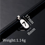 Stainless Steel Number Pendant for Necklace DIY Jewelry DZ-3025