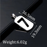 Stainless Steel Number Pendant for Necklace DIY Jewelry DZ-3025