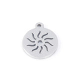10pcs Stainless Steel sun flower Pendant DIY Jewelry Accessories