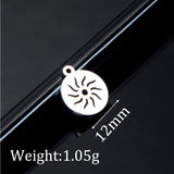 10pcs Stainless Steel sun flower Pendant DIY Jewelry Accessories