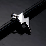 Stainless Steel Lightning Pendant for Necklace Making Charm DIY Jewelry DZ-3018